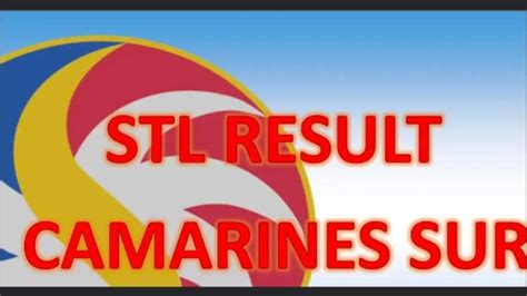 stl cam sur result|STL RESULTS IRIGA CITY/RINCONADA CAM SUR .